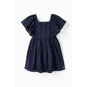 zippy rochie din bumbac pentru copii culoarea albastru marin, mini, drept imagine