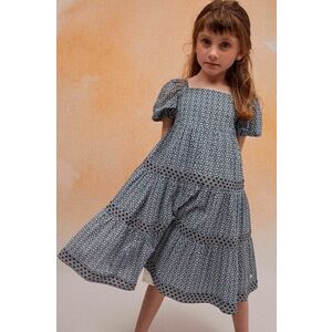 zippy rochie din bumbac pentru copii midi, evazati imagine