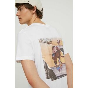 DC tricou din bumbac barbati, culoarea alb, cu imprimeu imagine