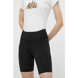 Columbia pantaloni scurti sport Boundless Trek femei, culoarea negru, neted, high waist, 2074471 imagine