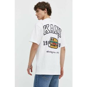 Karl Kani tricou din bumbac barbati, culoarea alb, cu imprimeu imagine