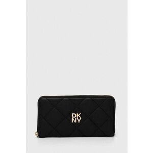 Dkny portofel de piele femei, culoarea negru, R411BB84 imagine