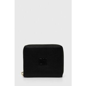 Dkny portofel de piele femei, culoarea negru, R411KB98 imagine