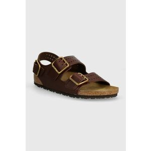 Birkenstock sandale de piele Milano Bold Gap culoarea maro, 1023595 imagine