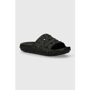 Crocs papuci Classic Geometric Slide V2 femei, culoarea negru, 209608 imagine