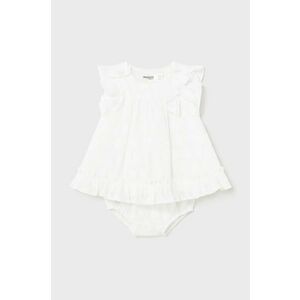 Mayoral Newborn rochie bebe culoarea alb, mini, evazati imagine