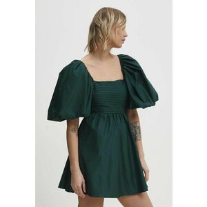 Answear Lab rochie culoarea verde, mini, evazati imagine
