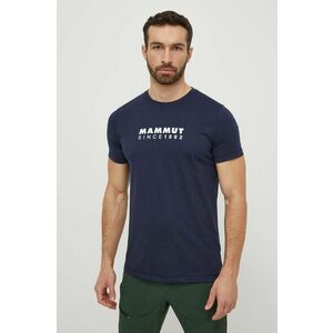 Mammut tricou sport Mammut Core culoarea albastru marin, cu imprimeu imagine