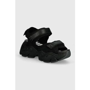 Buffalo sandale Binary 0 femei, culoarea negru, cu platforma, 1602196.BLK imagine