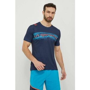 LA Sportiva tricou sport Horizon culoarea albastru marin, cu imprimeu, P65643643 imagine