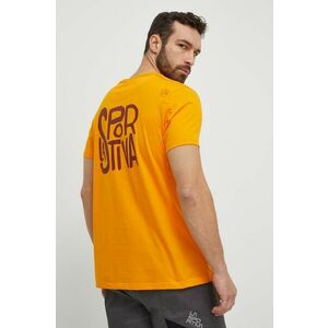 LA Sportiva tricou Back Logo barbati, culoarea portocaliu, cu imprimeu, F04102102 imagine