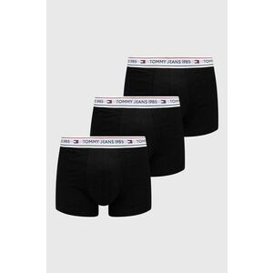Tommy Jeans boxeri 3-pack bărbați, culoarea negru UM0UM03160 imagine