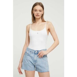 Tommy Jeans body femei, culoarea alb DW0DW17993 imagine