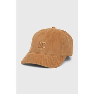 DC șapcă de baseball din catifea Star culoarea maro, neted, ADYHA04196 imagine