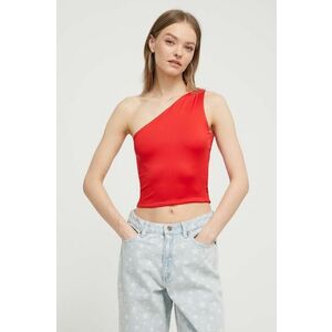 Tommy Jeans top femei, culoarea roșu DW0DW17898 imagine