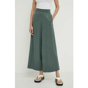 Drykorn pantaloni CEILING femei, culoarea verde, lat, high waist, 130005 80758 imagine