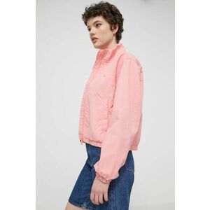 Tommy Jeans geaca femei, culoarea roz, de tranzitie imagine