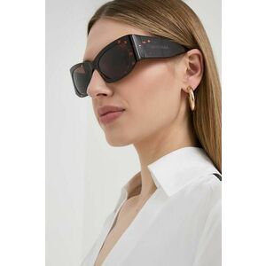 Balenciaga ochelari de soare femei, culoarea bordo imagine