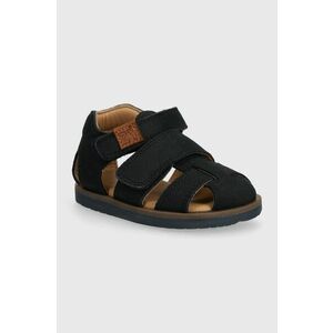 zippy sandale din piele pentru copii culoarea negru imagine