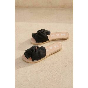 Manebi papuci La Havana Sandals With Knot femei, culoarea negru, O 7.9 JK imagine