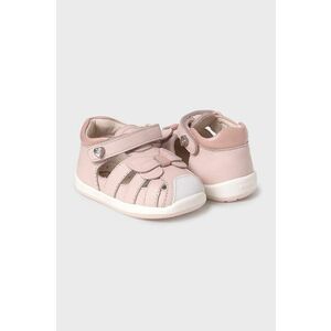 Mayoral sandale din piele pentru copii culoarea roz imagine