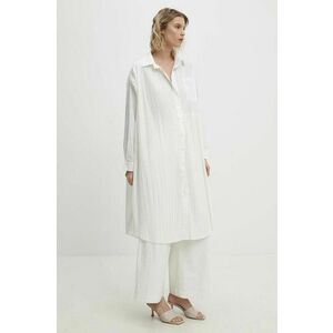 Answear Lab camasa femei, culoarea alb, cu guler clasic, relaxed imagine