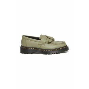 Dr. Martens mocasini de piele Adrian femei, culoarea verde, cu toc plat, DM31703357 imagine