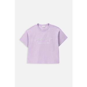 Coccodrillo tricou de bumbac pentru copii culoarea violet imagine