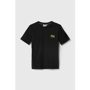 Fila tricou de bumbac pentru copii LEGAU culoarea negru, cu imprimeu imagine