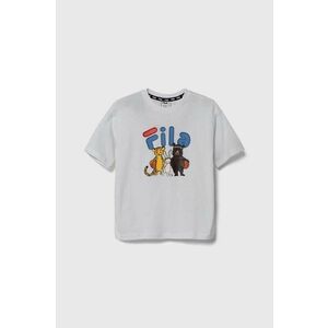 Fila tricou de bumbac pentru copii LAABER culoarea alb, cu imprimeu imagine