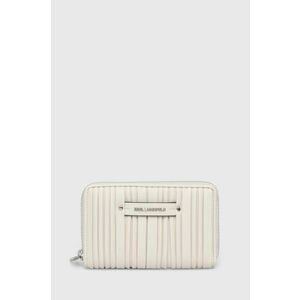 Karl Lagerfeld portofel femei, culoarea alb imagine