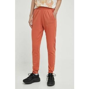 Hummel pantaloni de trening culoarea portocaliu, cu imprimeu imagine