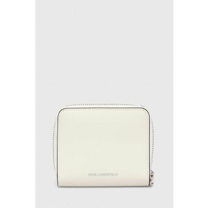 Karl Lagerfeld portofel de piele femei, culoarea alb imagine