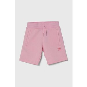 adidas Originals pantaloni scurti copii culoarea roz, neted, talie reglabila imagine