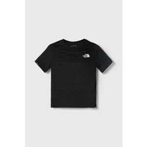 The North Face tricou copii NEVER STOP TEE culoarea negru, cu imprimeu imagine