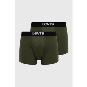 Levi's boxeri 2-pack barbati, culoarea verde imagine