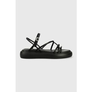 Vagabond Shoemakers sandale de piele Blenda femei, culoarea negru, cu platforma, 5519.801.20 imagine