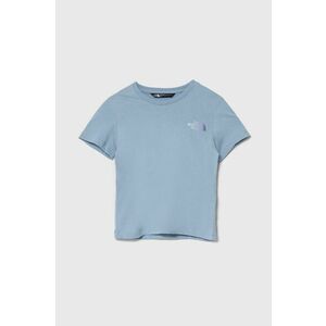 The North Face tricou de bumbac pentru copii RELAXED GRAPHIC TEE 2 culoarea turcoaz imagine