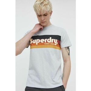 Superdry tricou din bumbac barbati, cu imprimeu imagine
