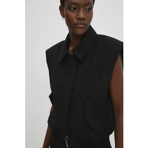 Answear Lab geaca femei, culoarea negru, de tranzitie imagine