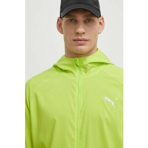 Puma jachetă de alergare Favorite culoarea verde, de tranziție, 523154 imagine