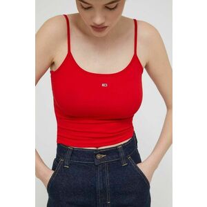 Tommy Jeans top 2-pack femei, culoarea roșu DW0DW18148 imagine
