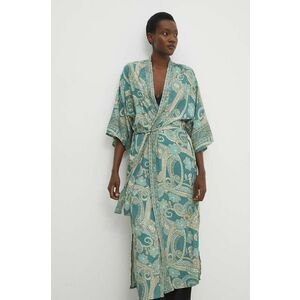 Answear Lab kimono culoarea verde, oversize, modelator imagine