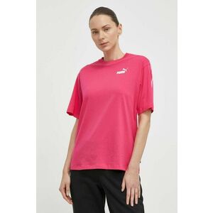 Puma tricou din bumbac femei, culoarea roz, 675994 imagine