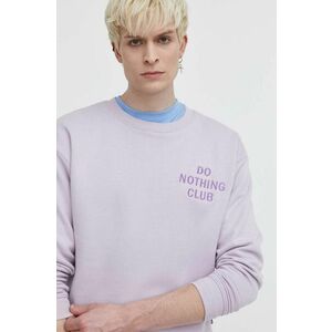 On Vacation bluza Do Nothing Club culoarea violet, cu imprimeu, OVC LDS10 imagine