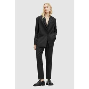 AllSaints pantaloni NELLIE TROUSER femei, culoarea negru, drept, medium waist, WT513Z imagine