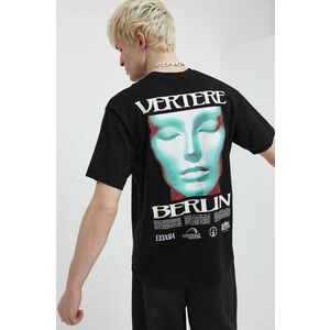 Vertere Berlin tricou din bumbac SLEEPWALK culoarea negru, cu imprimeu, VER T238 imagine