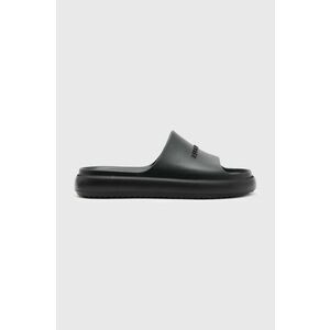 AllSaints papuci Dune barbati, culoarea negru, MF700X imagine