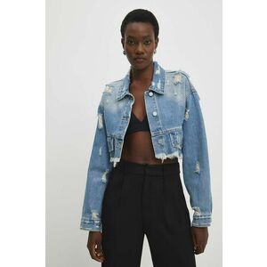 Answear Lab Geacă jeans femei, de tranzitie, oversize imagine