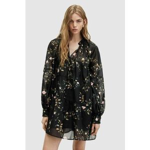 AllSaints rochie MINDY OTO DRESS culoarea negru, mini, evazati, WD534Z imagine